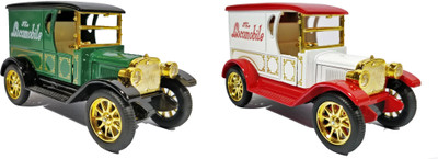 

Jack Royal Antique model 2 combo set of die cast metal cars(Green, White)