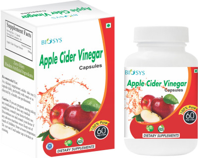 

BIOSYS Raw & Filter Apple Cider Vinegar(60, Apple Flavored)