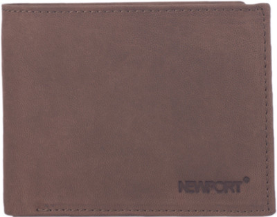 

Newport Men Brown Genuine Leather Wallet(9 Card Slots), Reddish brown