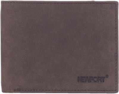 

Newport Men Brown Genuine Leather Wallet(8 Card Slots)