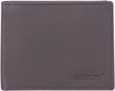 

Newport Men Brown Genuine Leather Wallet(8 Card Slots)
