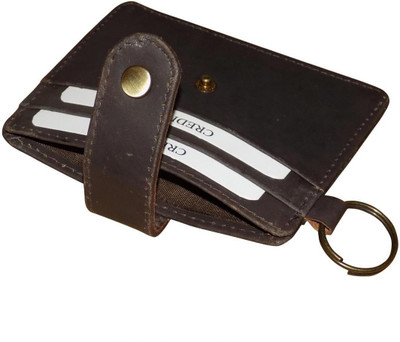 

Style 98 Men Brown Genuine Leather Card Holder(4 Card Slots)