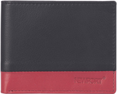 

Newport Men Black Genuine Leather Wallet(4 Card Slots)