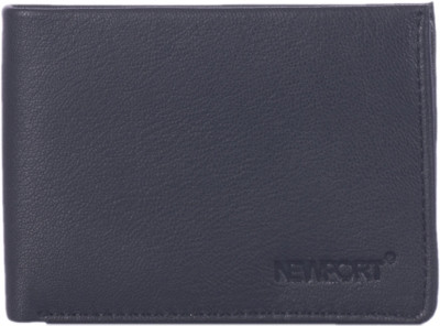 

Newport Men Black Genuine Leather Wallet(4 Card Slots)