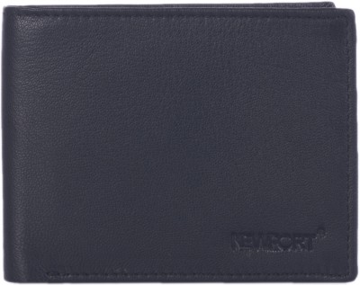 

Newport Men Black Genuine Leather Wallet(4 Card Slots)