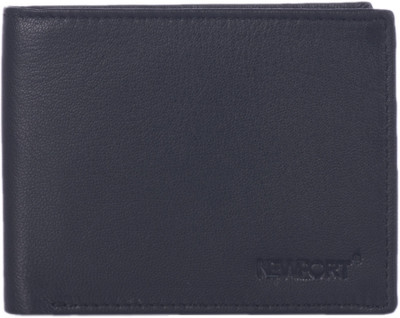

Newport Men Black Genuine Leather Wallet(8 Card Slots)