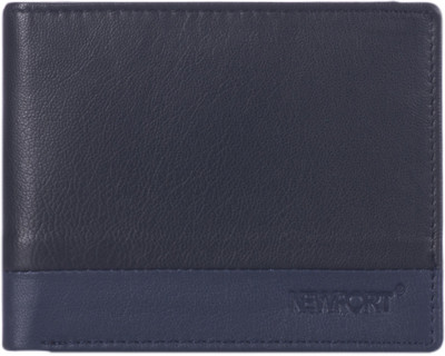 

Newport Men Black Genuine Leather Wallet(4 Card Slots)
