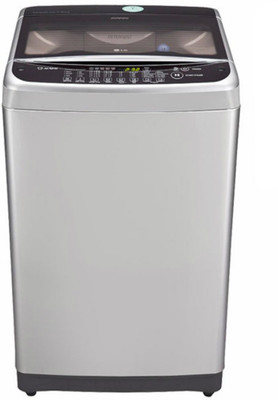 

LG 7.5 kg Fully Automatic Top Load Washing Machine Silver, Black(T8577TEELY)