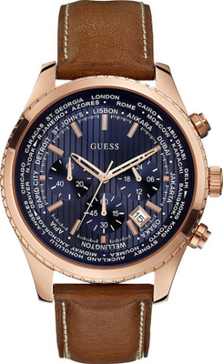 

Guess Premium W0500G1 Pursuit Brown/Blue Chronograph Watch - For Men