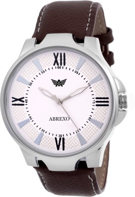 Abrexo Abx1165-BRN WHT Gents Exclusive Series Watch  - For Men   Watches  (Abrexo)