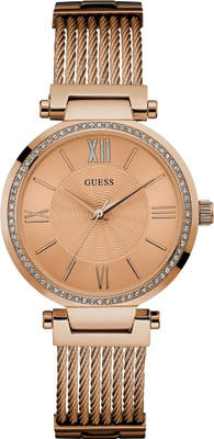 Guess Premium W0638l4 Rose Gold Watch  - For Women   Watches  (Guess Premium)