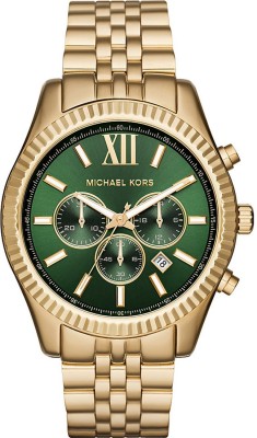 Michael Kors MK8446 Lexington Chronograph Green Dial Watch  - For Men   Watches  (Michael Kors)
