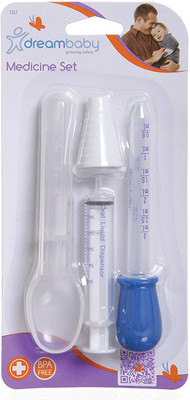

Dreambaby Medicine spoon 3pcs Spoon Droper Syringe set white(Multicolor)