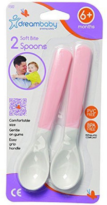 Dreambaby SOFT BITE SPOONS 2 PACK PVC FREE-(502)(Multicolor)