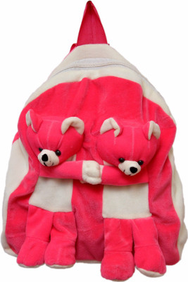 

JRP Mart Twins Bear Backpack(Pink, 14 inch)