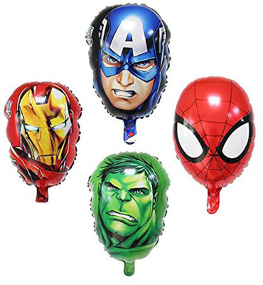 

PARTY PROPZ Printed FOIL BALLOON SET OF 4/AVENGERS BIRTHDAY DECORATION/AVENGERS PARTY SUPPLIES Balloon(Multicolor, Pack of 4)