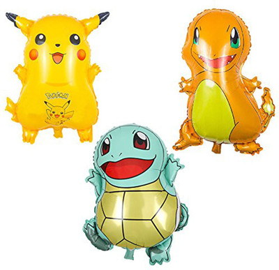 

PARTY PROPZ Printed BALLOON SET OF 3/POKEMON BIRTHDAY DECORATION/ POKEMON PARTY SUPPLIES Balloon(Multicolor, Pack of 3)