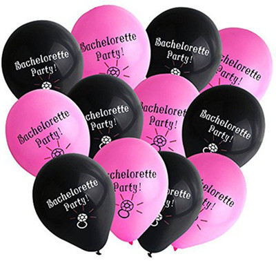 

PARTY PROPZ Printed BALLOON SET OF 10/BACHELORETTE PARTY DECORATION/BACHELORETTE PARTY SUPPLIES Balloon(Multicolor, Pack of 10)