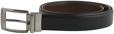 

Cyclone Men Casual Black Genuine Leather Reversible Belt