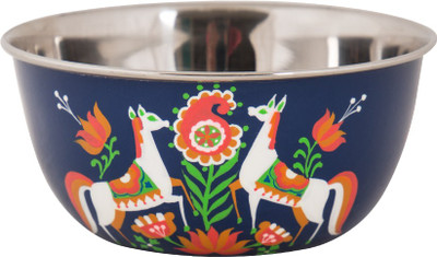 

Chumbak Boho Horses Stainless Steel Bowl(Blue, Pack of 1)
