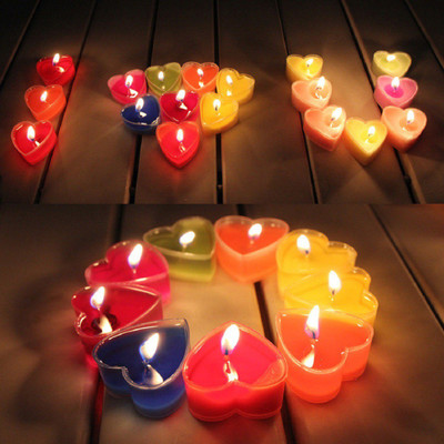 

Sayee Romantic Heart Shape Candle Candle(Pink, Pack of 50)