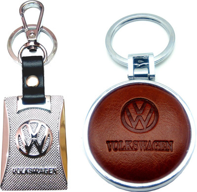 

City Choice New Combo of Vokswagen Round & Hook Locking Key Chain(Multicolor)