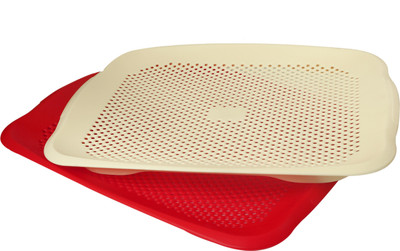 

CSM Set of 2 fruit & vegetable strainer tray Strainer(Multicolor Pack of 2)