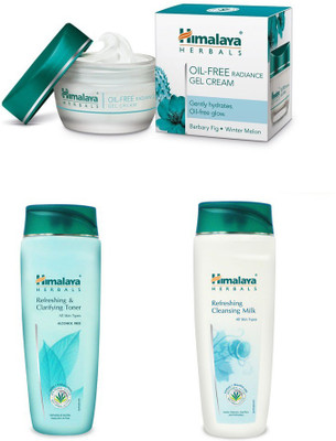 

Himalaya OIL FREE RADIANCE GEL CREAM, TONER, REFRESHING MILK(Set of)