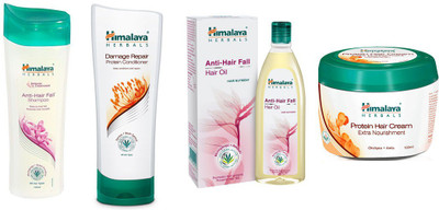 

Himalaya anti hair fall shampoo,oil, damage repair conditioner, cream(Set of)