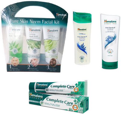 

Himalaya Anti Dandruff Shampoo, Anti Dandruff Conditioner, Hairzone Solution(Set of)
