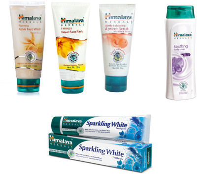 

Himalaya kesar face wash, kesar face pack, scrub, body lotion, paste(Set of)