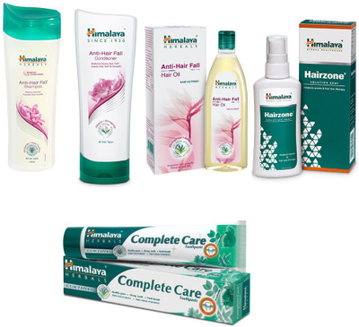 

Himalaya Anti Hair Fall Shampoo, Anti Hair Fall Conditioner, Anti Hair Fall Hair Oil, Hairzone Solution(Set of)