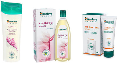 

Himalaya ANTI HAIR LOSS CREAM, ANTI HAIR FALL shampoo, anti hair oil(Set of)