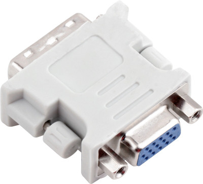 Redeemer DVI Male TO Female VGA Cable(Compatible with Desktop, Laptop, White)