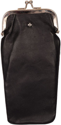 

JL Collections 1 Compartments Leather Spectacle Case(Black)