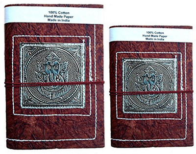 

Rastogi Handicrafts Book-size Diary(Journal notebook, Brown, Pack of 2)