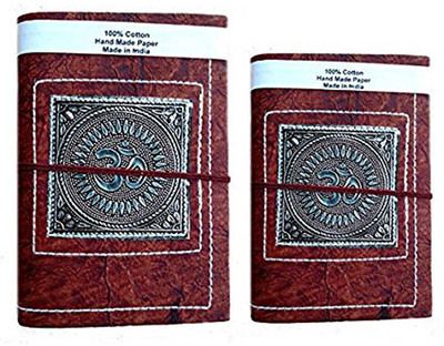 

Rastogi Handicrafts Book-size Diary(Journal notebook, Brown, Pack of 2)