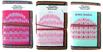 

Rastogi Handicrafts Book-size Diary(notebook, Pink, Pack of 3)