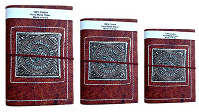 

Rastogi Handicrafts Book-size Diary(Journal notebook, Brown, Pack of 3)