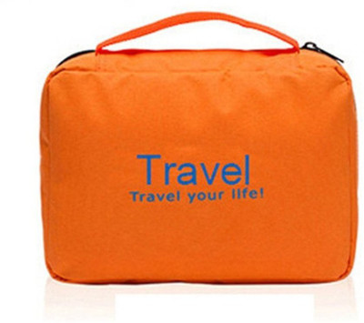 

ShopyBucket (Expandable) Everbuy Travel Your Life! Travel Bag To Carry YOur Toiletries Travel Duffel Bag(Orange)