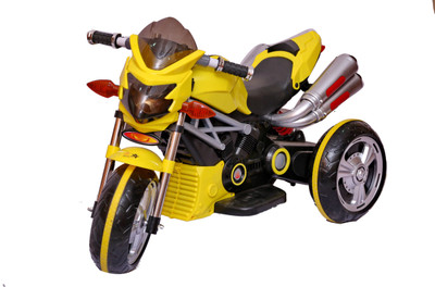 

silaris Bike Battery Operated Ride On, Yellow;black