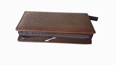 

Essart Faux Leather Check Book Holder(Set Of 1, Tan)