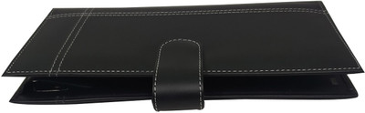 

Essart Faux Leather Check Book Holder(Set Of 1, Black)