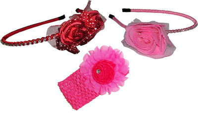 

Beauty Combo of Multi Color Floral Hairbands Hair Accessory Set(Multicolor)