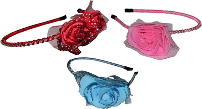 

Yashasvi Combo of Multi Color Floral Hairbands Hair Accessory Set(Multicolor)