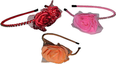 

Beauty Combo of Multi Color Floral Hairbands Hair Accessory Set(Multicolor)