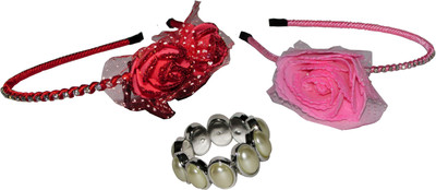 

Yashasvi Combo of Multi Color Floral Hairbands Hair Accessory Set(Multicolor)