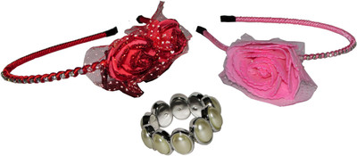 

Gopi Combo of Multi Color Floral Hairbands Hair Accessory Set(Multicolor)