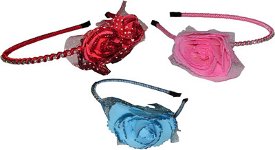 

Kavita Combo of Multi Color Floral Hairbands Hair Accessory Set(Multicolor)