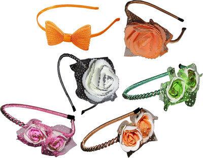 

Gopi Combo of Multi Color Floral Hairbands Hair Accessory Set(Multicolor)